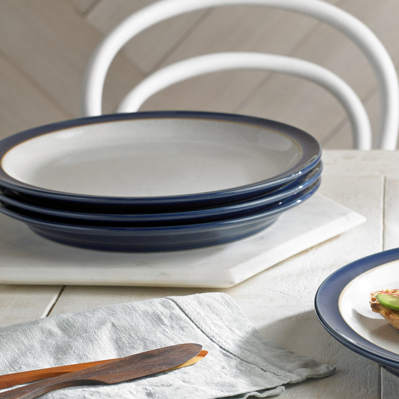 Denby Elements Dinner Plates, Dark Blue
