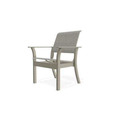 Chaise de café empilable en polymère de qualité marine Leeward Sling