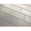 Carrelage mural de cuisine et de salle de bain style bord droit en verre de qualité diamant Forever Matte 3 po x 12 po