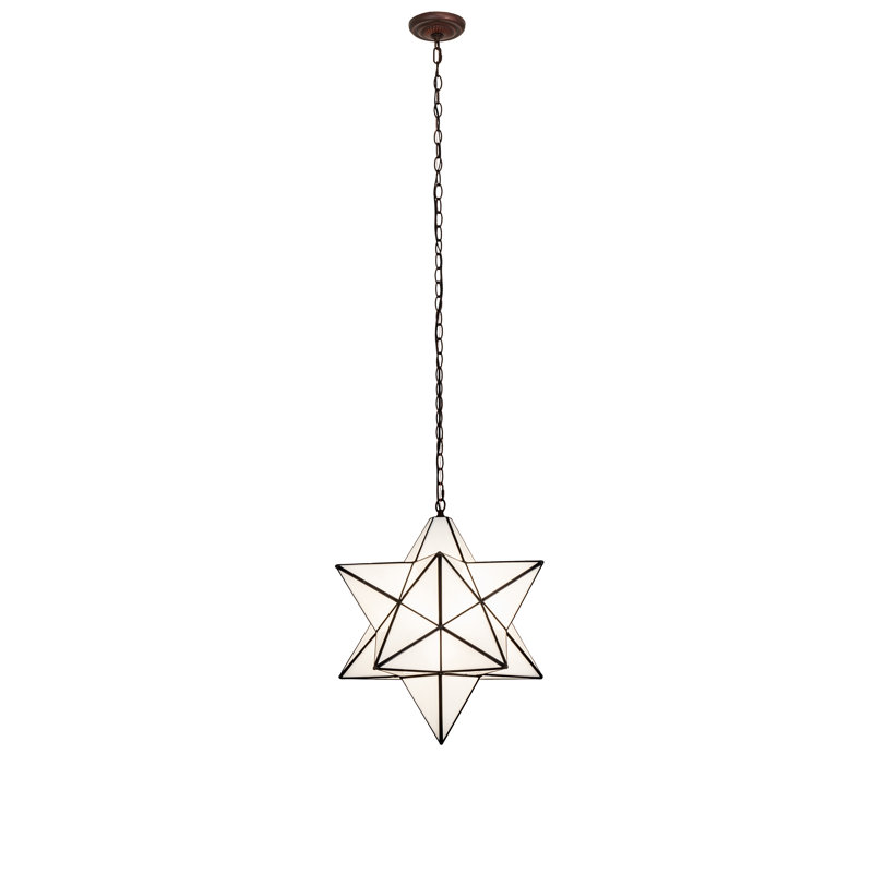 Moravian Star 1 - Light Pendant, 25" H x 21" W x 21" D, Cloud White