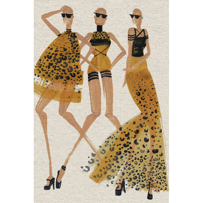 Golden Girls II - Wrapped Canvas Painting, 152 cm H x 102 cm W x 4 cm D
