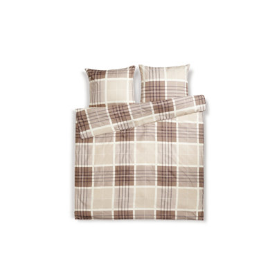 Prunel Plaid Duvet Cover Set with Pillowcases