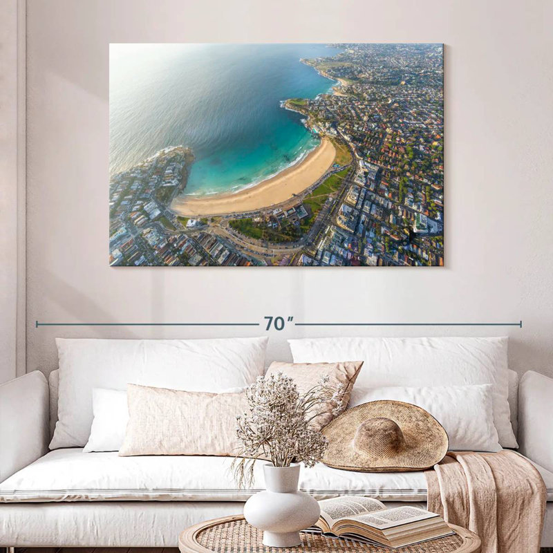 Nicci Bondi Beach Aerial View, 32" H x 48" W