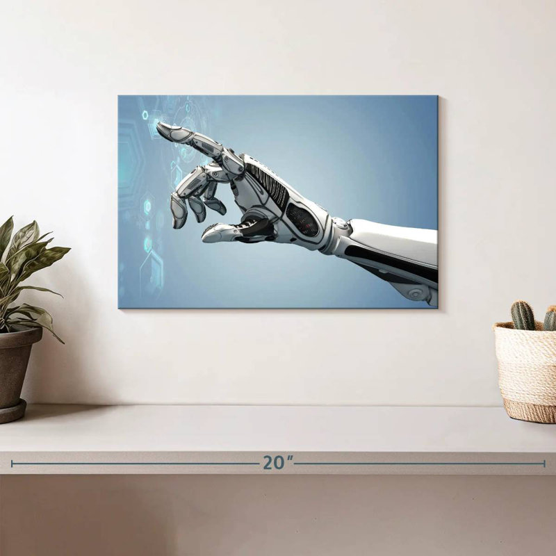 Kelan Futuristic Robot Arm, 8" H x 12" W