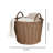 Joseph Round Cone Woven Resin Wicker Basket With Handles - 16" X 16" X 10.5" - Chocolate Brown - For Clothes, Towels, Canvas, Toys, Magazine Storage And Home Decoration-676889666