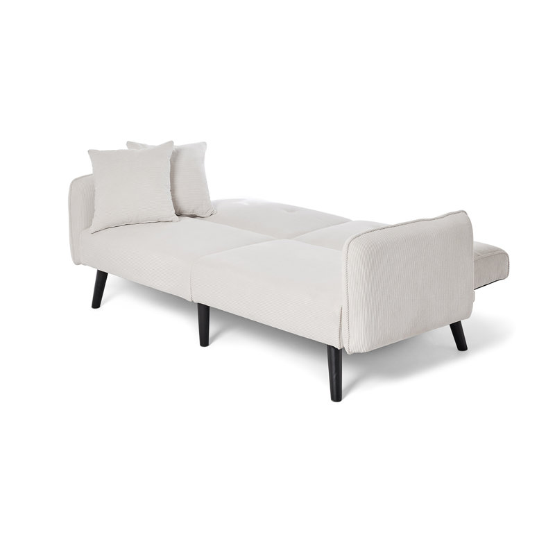 Shiflet 2 Seater Clic Clac Sofa Bed, White