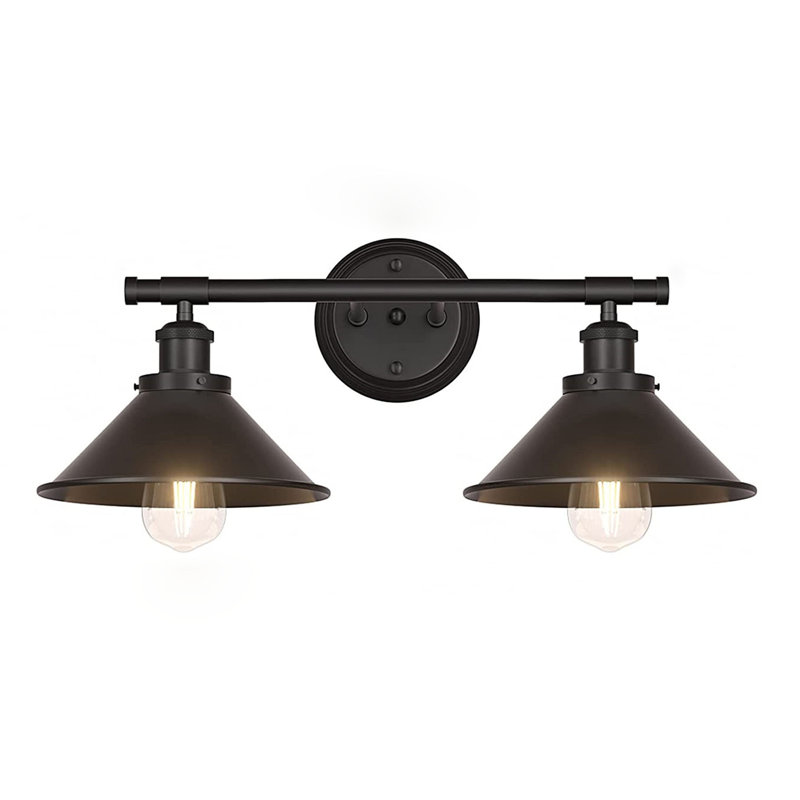 Dedmond Dimmable Vanity Light, 2, Matte Black