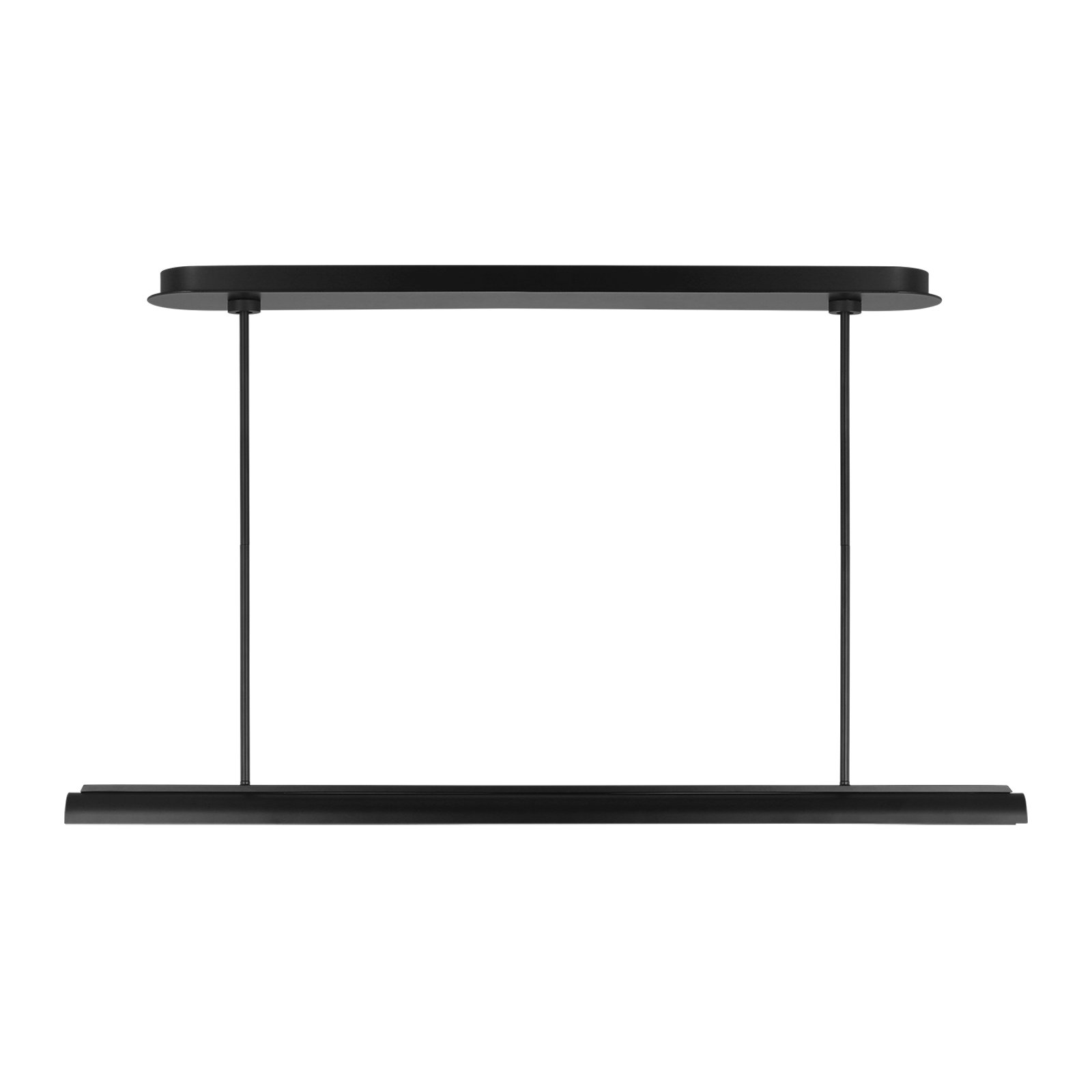 Single Light Acrylic Dimmable LED Pendant, Midnight Black