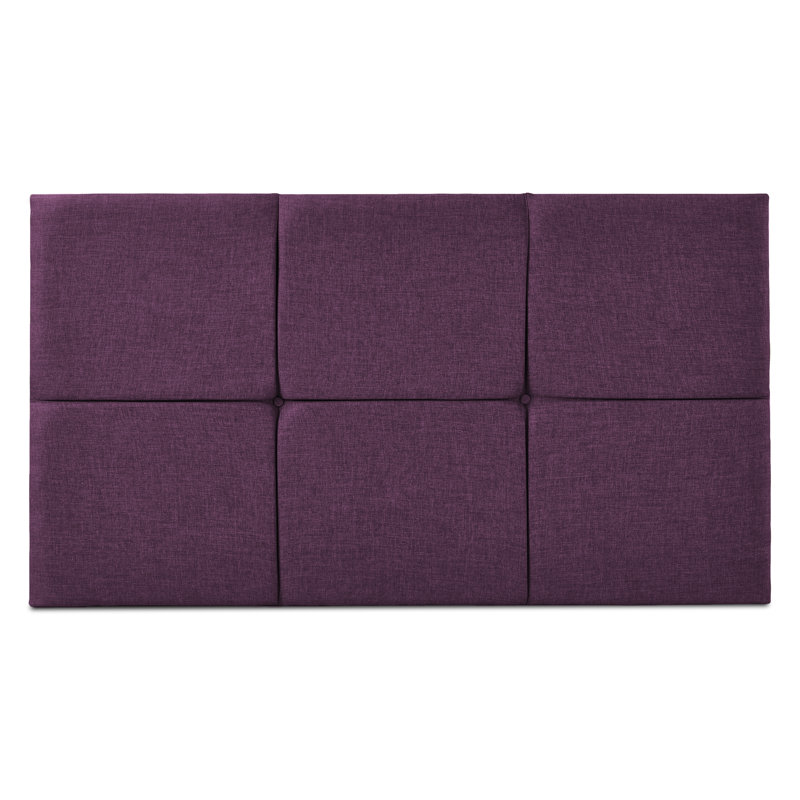 Francios Upholstered Velvet Headboard, Kingsize (5'), Purple
