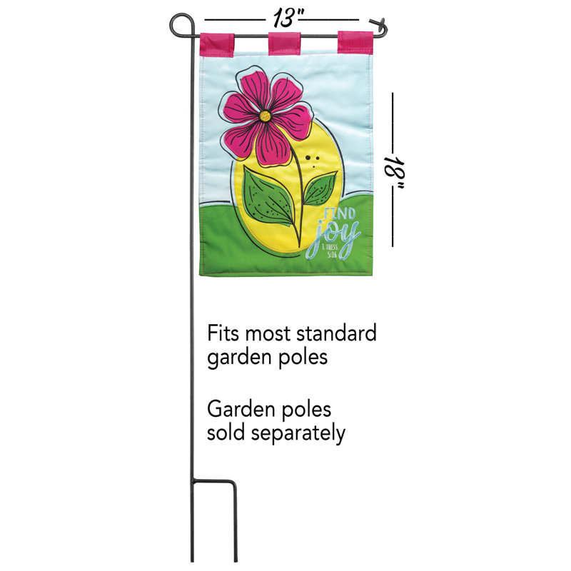 Double Sided 18'' H x 13'' W Polyester Garden Flag