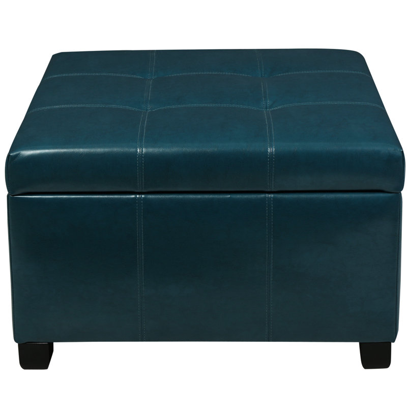 Rangement en 30 dimensions, bleu sarcelle Pu, pieds en bouleau pour A - Dimensions efficaces de l'article en PU, option fiable