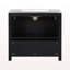 Ensemble de meuble-lavabo 72 po avec lavabos doubles (séparés), lavabos doubles en céramique, portes à fermeture en douceur et tablette réglable - Armoire de rangement espresso rétro pour une organisation élégante de la salle de bain