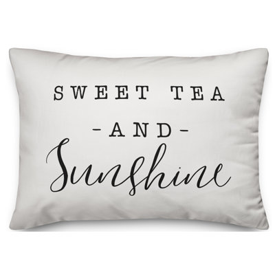  Sweet Tea and Sunshine Outdoor Rectangular Pillow Cover & Insert