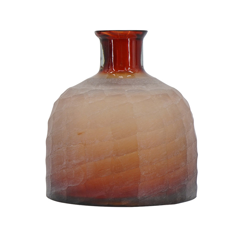 D7.5X8" Glass Vase