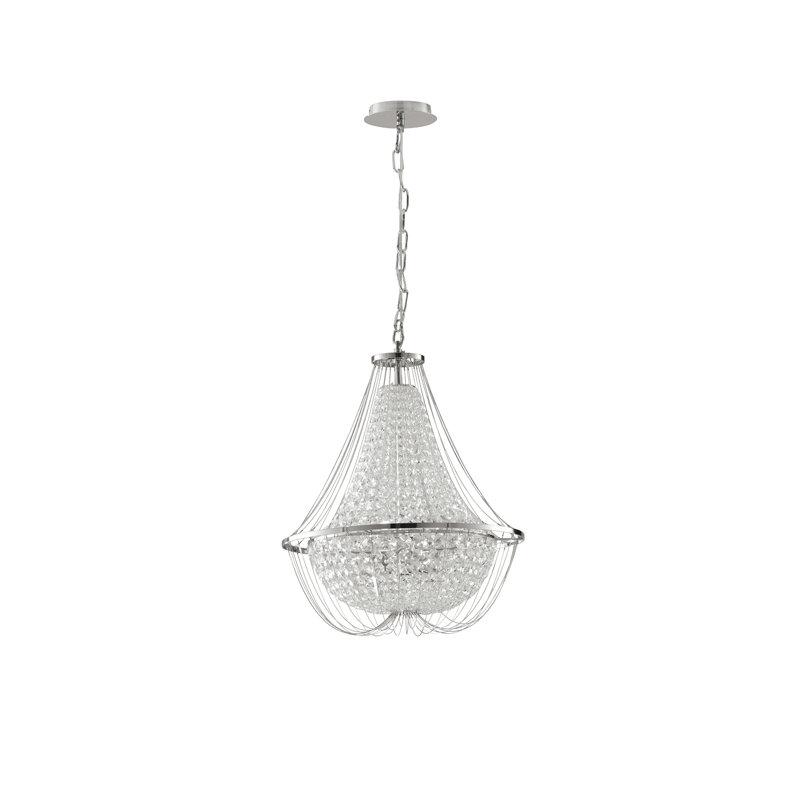 Grable 4 - Light Chandelier, Chrome, Chrome