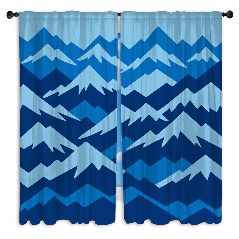 Rideaux obscurcissant Blue Mountain Range, Obscurcissement de chambre, 112 po x 78 po - 2 panneaux