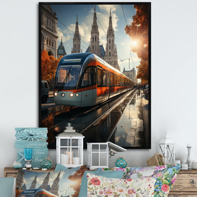 «Vienna City Train Pendant The Day I», reproduction d'art sur toile