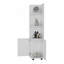 Grande armoire de rangement à 2 portes et 4 tablettes Klay - blanc