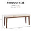 Banc rembourré en lin Modern-1262835344