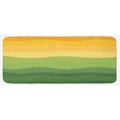 Modern & Contemporary Solid Color Synthetic Kitchen Mat