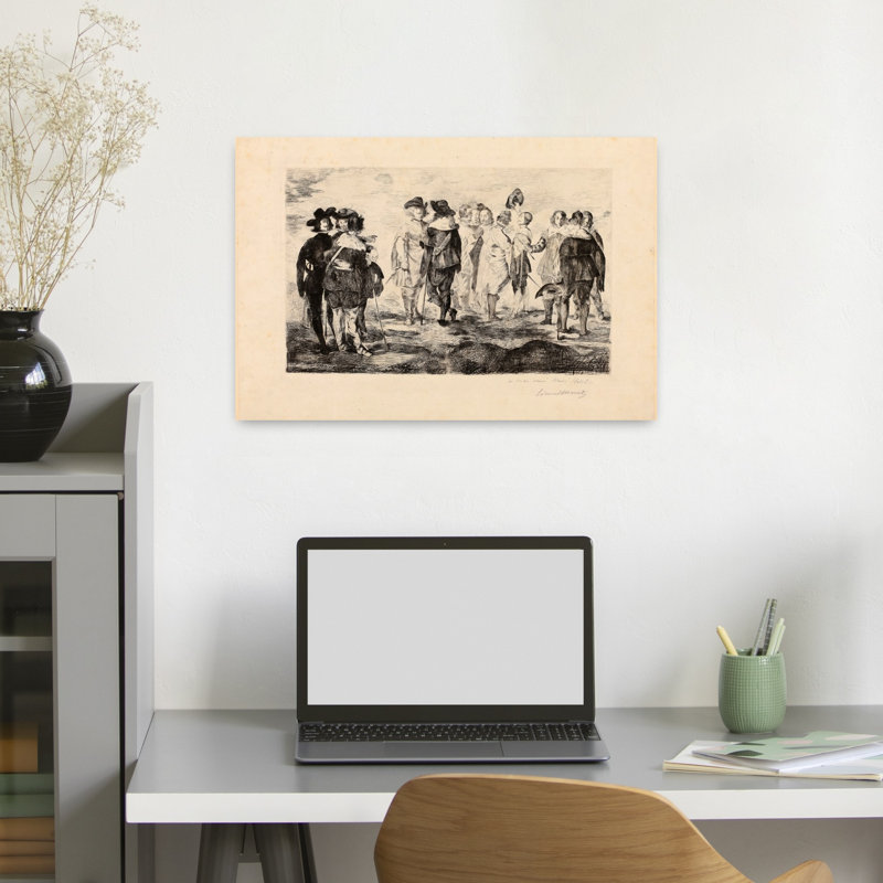 The Little Cavaliers, 1867-74 Impressionist Abstract Contemporary Wall Art Print, 40.64cm H x 60.96cm W