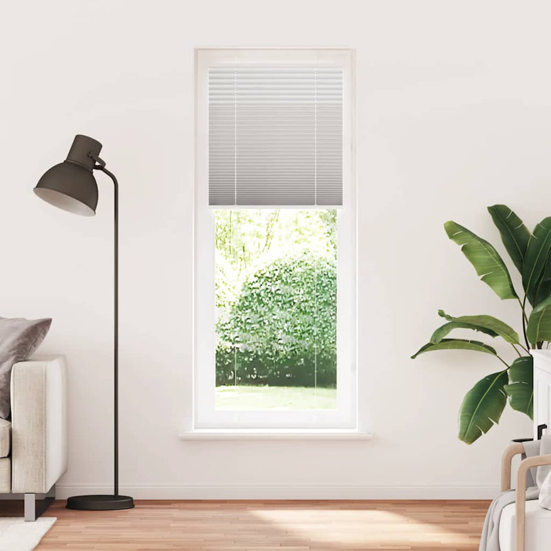 17 Stories Zebra Blind Sand Brown 120X150 Cm Fabric Width 115.9 Cm Polyester, Light Grey, 80cmW x 200cmL