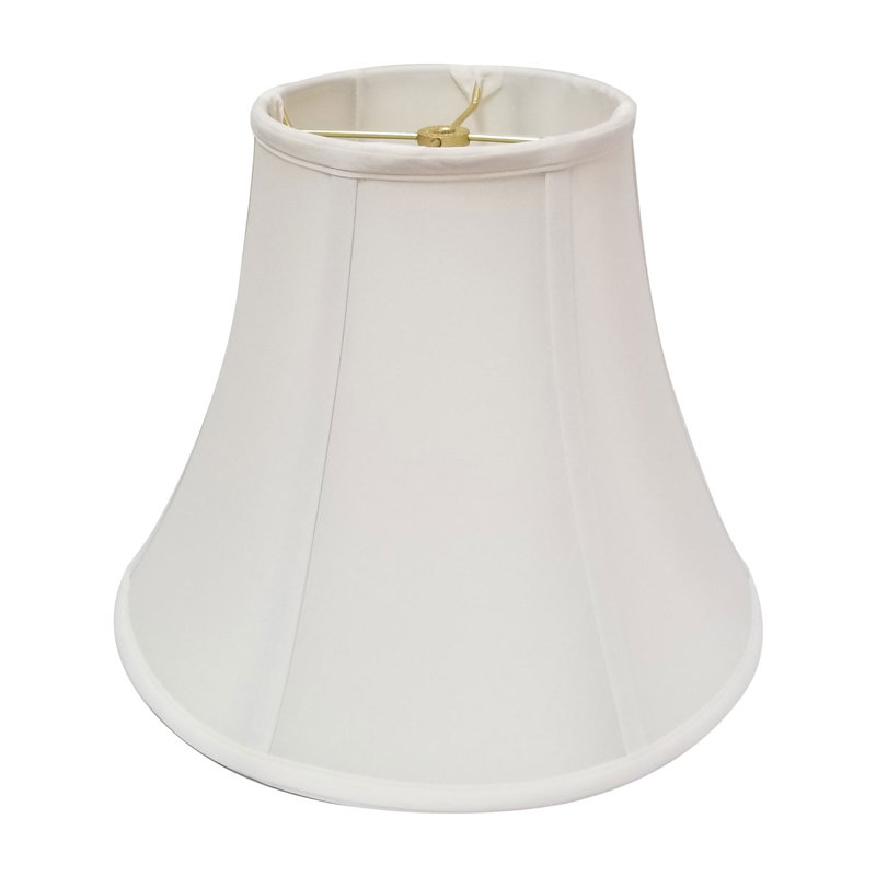 Royal Designs, Inc. BS-704-14WH, abat-jour de base véritable cloche, 7 x 14 x 11,5, blanc, Blanc / Blanc cassé