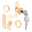 Drawer and Cabinet Lock  Secure Important Files and Drawers, 5/8 in., Diecast Housing with Brass Finish, Fits on 5/16 in. Max Panel Thickness (1 Kit)