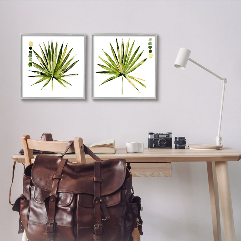 Guide de teinte de la plante de palmier Spike Aloe - Jennifer Paxton Parker, H 17 po x l 17 po, Estampe numérique Farmhouse