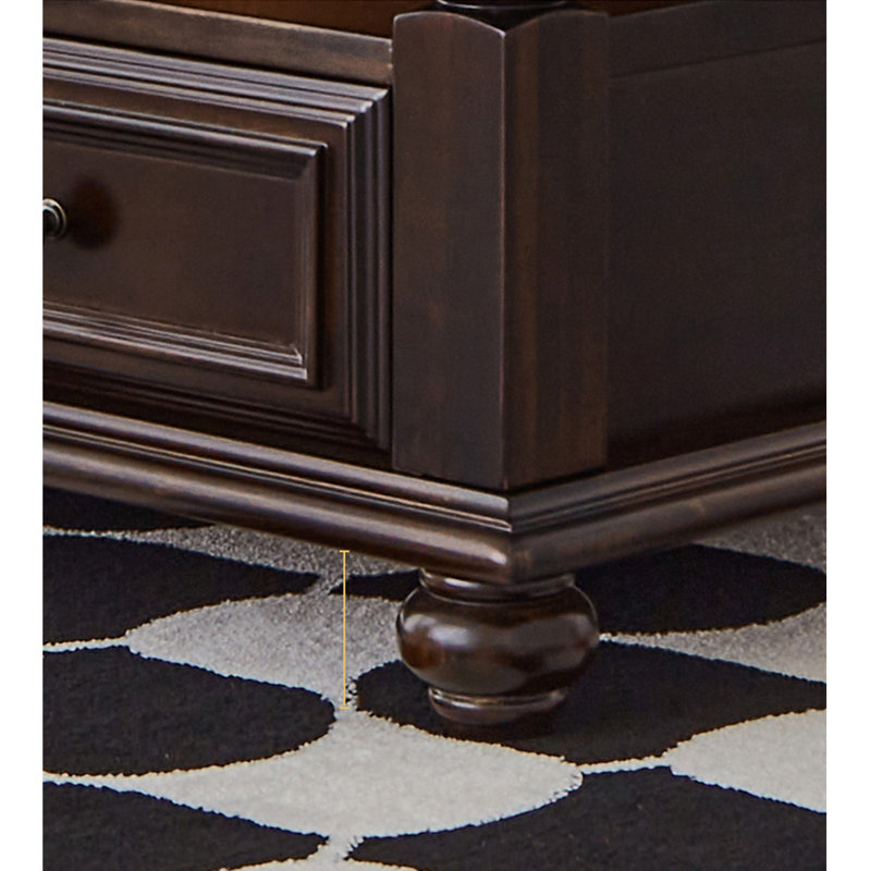 Table basse de style rétro américain, H 19,7 po x L 43,3 po x l 24,4 po