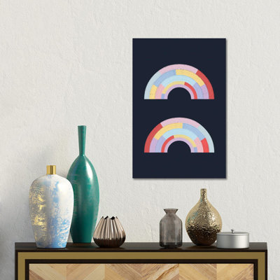 Linear Rainbow II - reproduction d'art murale - toile tendue