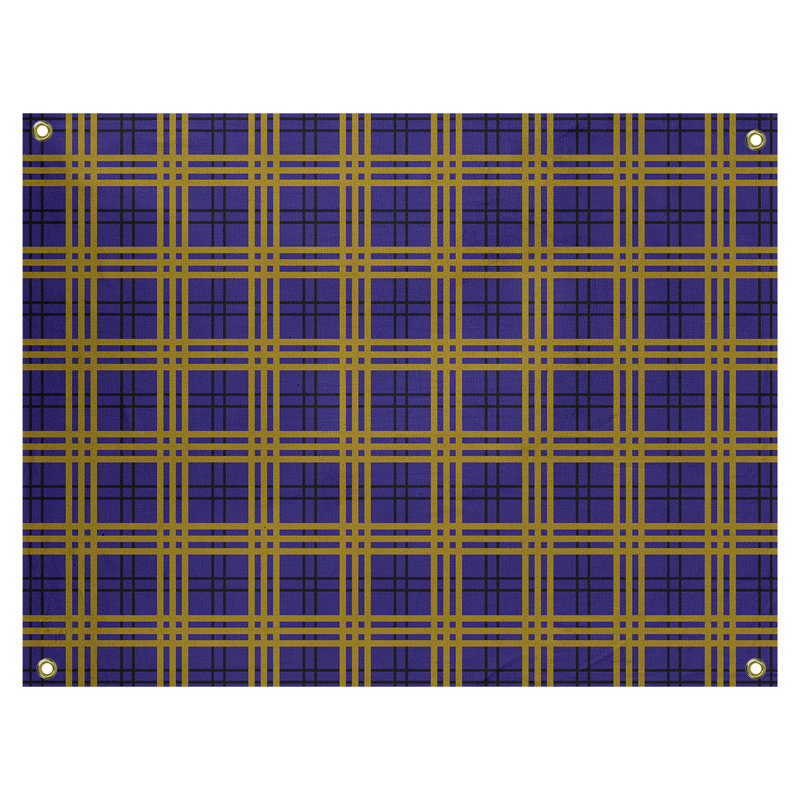 Tapisserie polyester Baltimore Luxury, H 50 po x l 59 po, Mauve / Noir / Or
