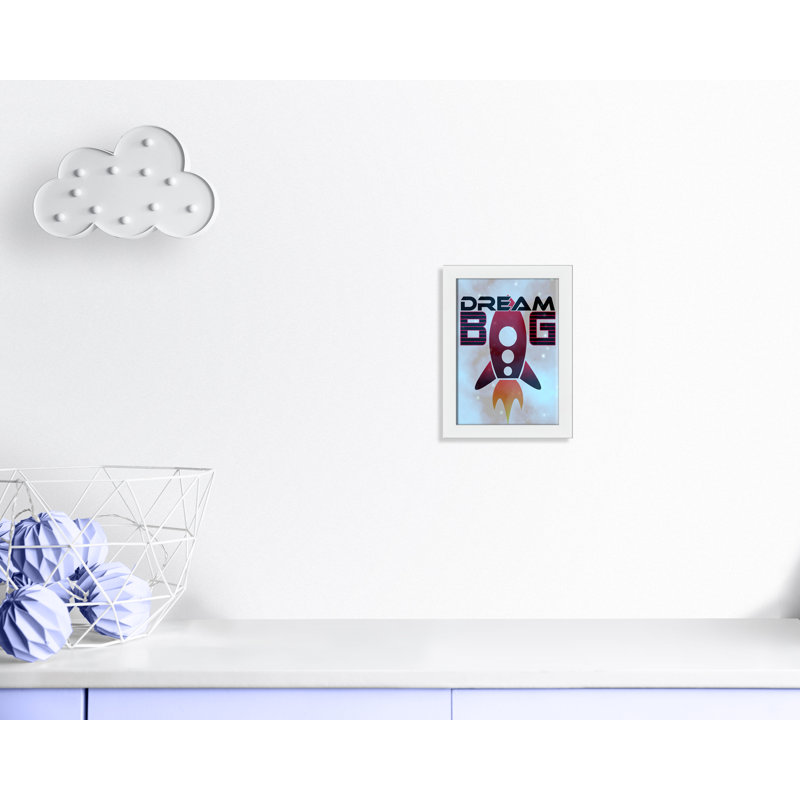 Grande surface de rêve, H 16 po x l 12 po x P 0,63 po, Cadre blanc