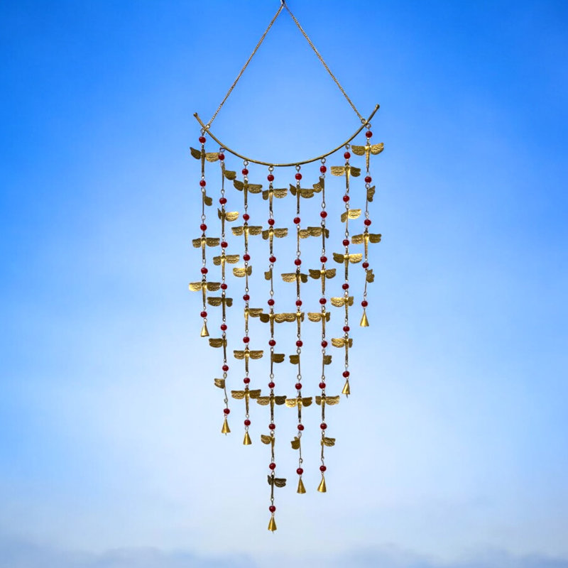 Dragonfly Bead Chime - Burnt Gold