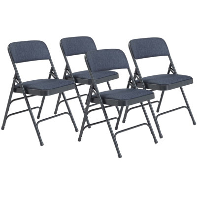 Fabric Padded Folding Chair Set