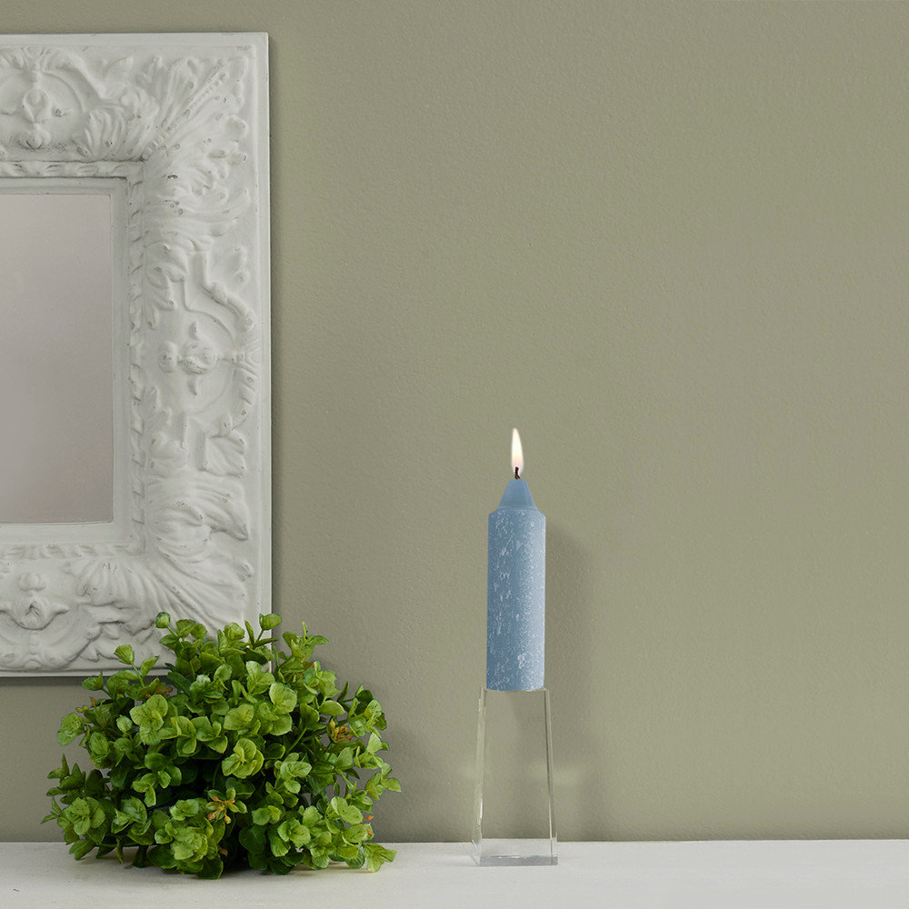 Unscented Taper Candle, Blue