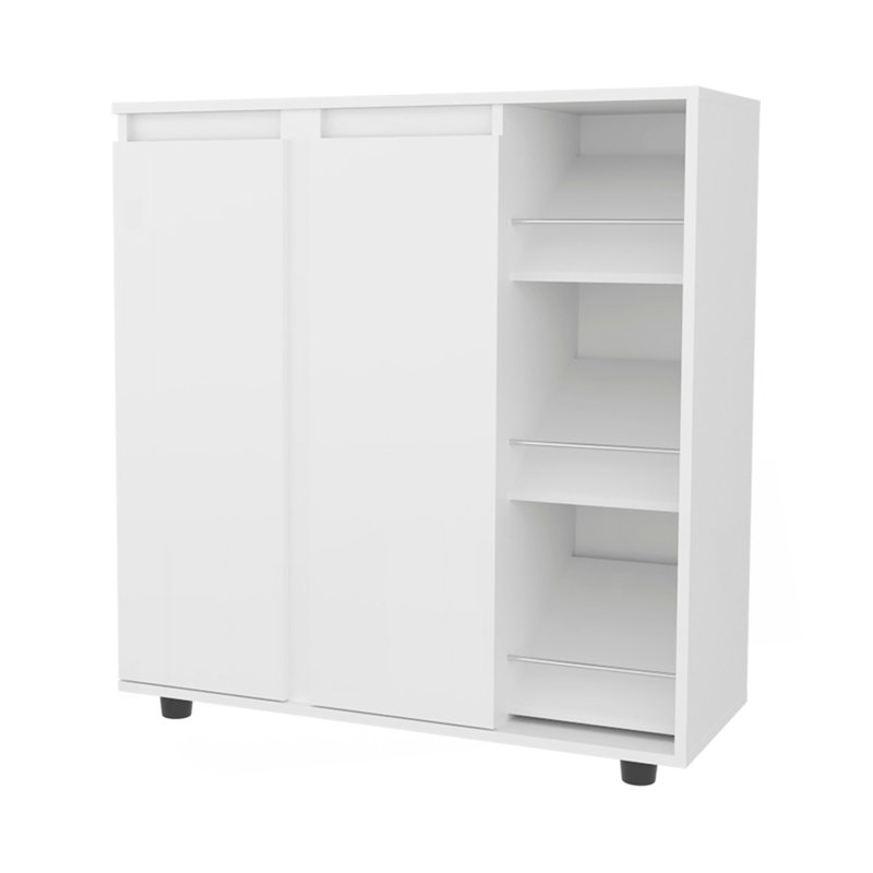 Armoire de rangement Dover, blanc, salon ou chambre à coucher