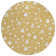 Machine Washable Indoor/Outdoor Christmas Tree Xhevrie Gold Rug
