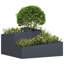 Garden Planter 80 X 80 X 50 Cm Cold-Rolled Steel-913442832