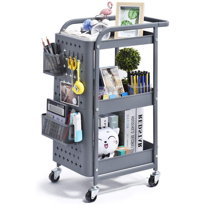 Hayward Metal Bar Cart, Grey