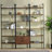 Metal Frame Bookcase, 4-Shelf Storage Wall Bookshelf