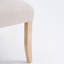 Chaise de salle à manger rembourrée avec bouton - dossier capitonné et pieds en bois (ensemble de 4)-1045778781-1044992288