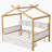 House Bed With Two Drawers And Bookshelf Storage, A Magical And Functional Sleeping Solution For Kids' Rooms-1321736525