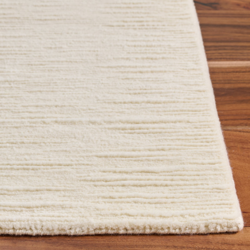 Ralph Lauren Dune Heath Wool, Cotton Solid Color Rug, Rectangle 5' x 8'