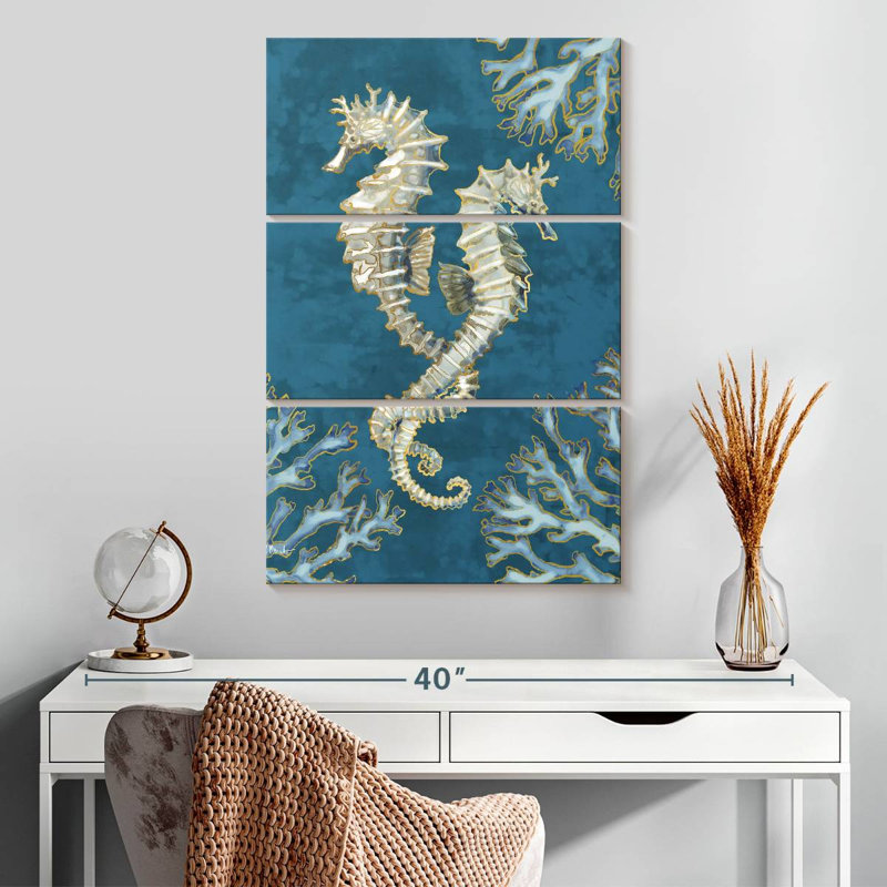 Brampt Playa Sealife II Indigo, 32" H x 20" W