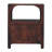 Wood Arched Edge 1 Drawer Bedside