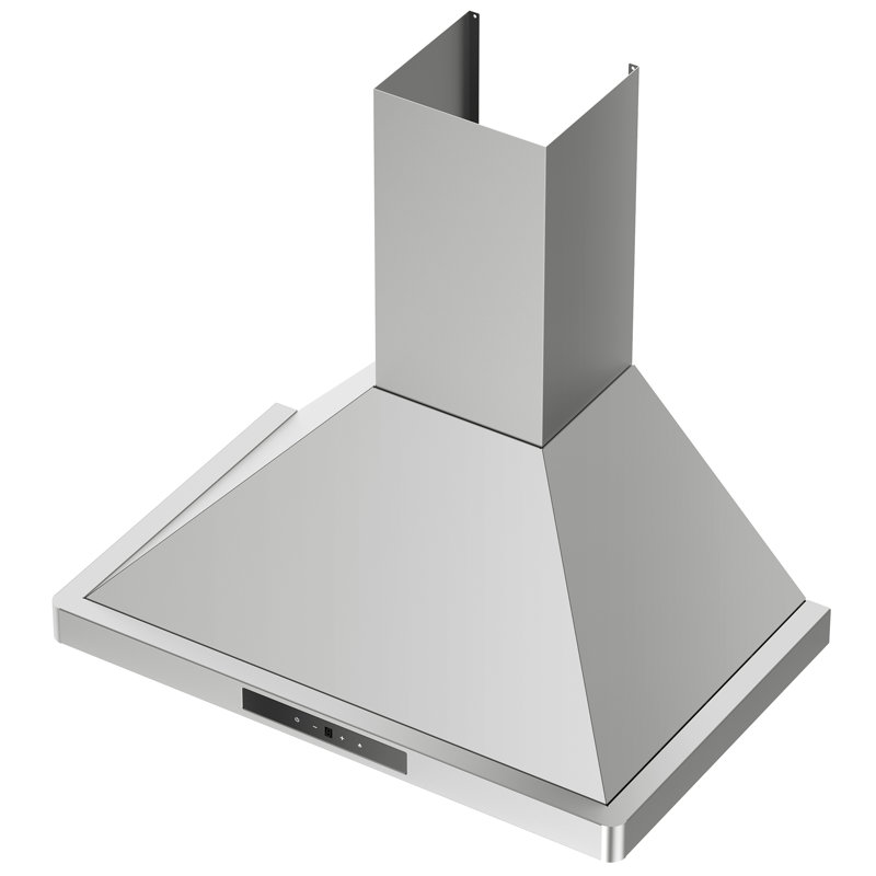 Hotte murale de 30 po, hotte de cuisine à conduit à 6 vitesses de 353 pi³ / min avec lumières DEL et filtres lavables en acier inoxydable