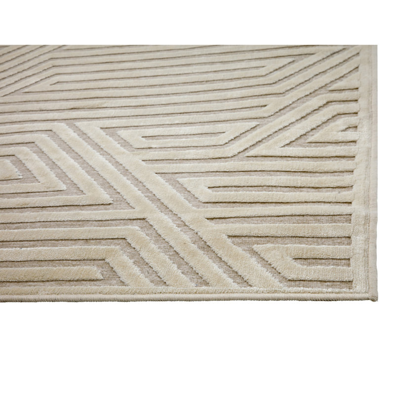 Élégant tapis haut / bas avec base en chenille de style contemporain pour les salons