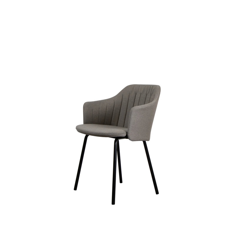 Outdoor Dining Armchair, Black/Dusty Green