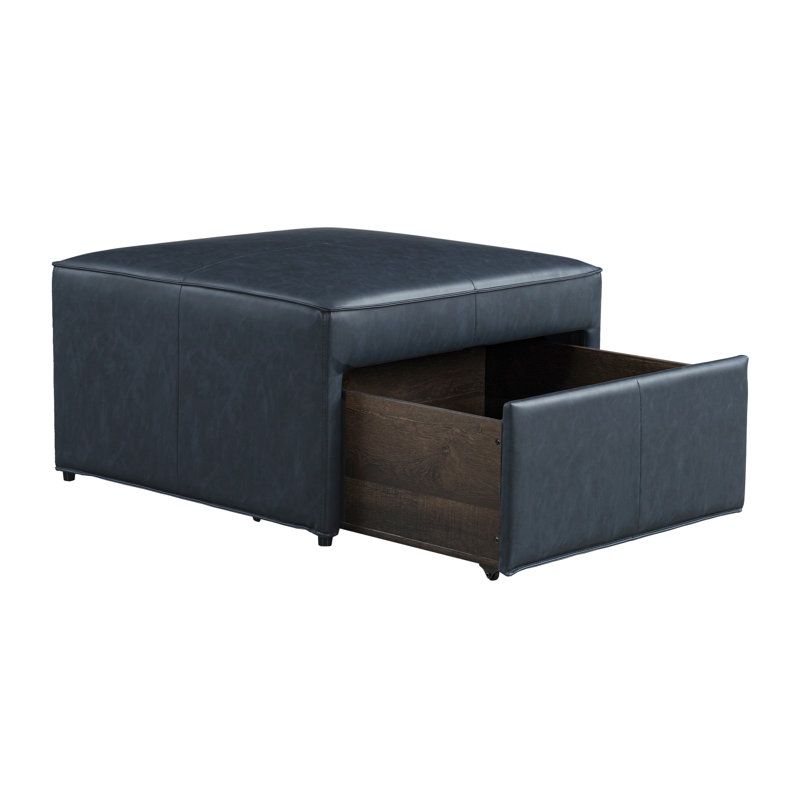 Halsey Storage Ottoman Navy, Navy